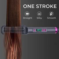 Electric Hot Comb Multifunctional Straight Hair Straightener Comb Negative Ion Anti-Scalding Styling Tool Straightening Brush