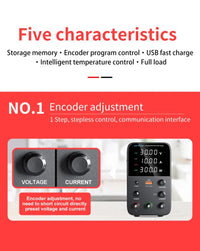 Wanptek Adjustable DC Power Supply 30V 10A 5A
