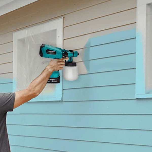 Cordless Electric Spray Gun HVLP Paint Sprayer Auto Furniture Wall Steel Coating Airbrush For Makita 18V Battery(No Battery)