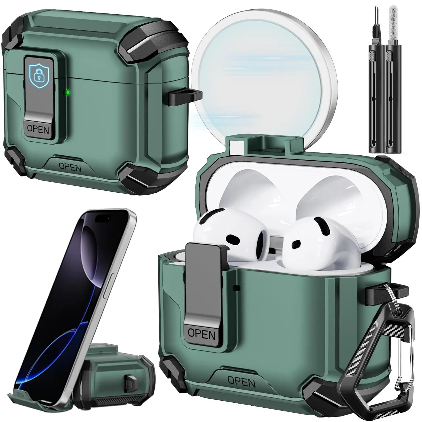AirPods Pro 3 Phone Stand Case Cover with Cleaning Kit
