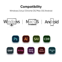 Digital Tablet Drawing Tablet for Android Windows Mac