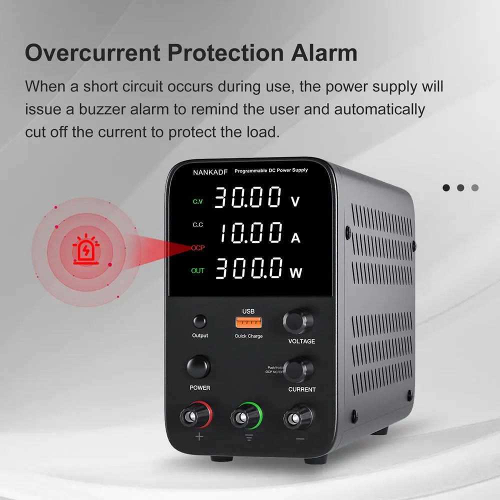 Wanptek Adjustable DC Power Supply 30V 10A 5A