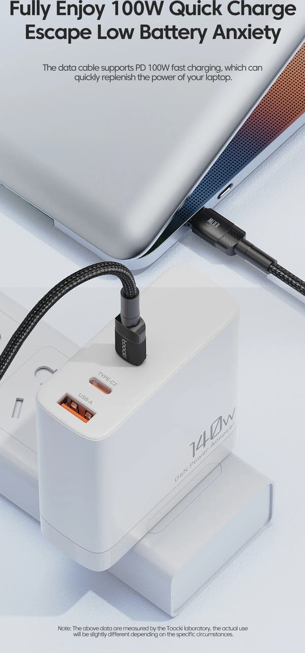 Quick Charge 4.0 Fast Charging Type C to Type C for iPhone 15 Macbook Samsung Xiaomi