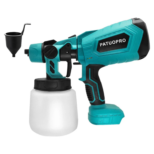 Cordless Electric Spray Gun HVLP Paint Sprayer Auto Furniture Wall Steel Coating Airbrush For Makita 18V Battery(No Battery)