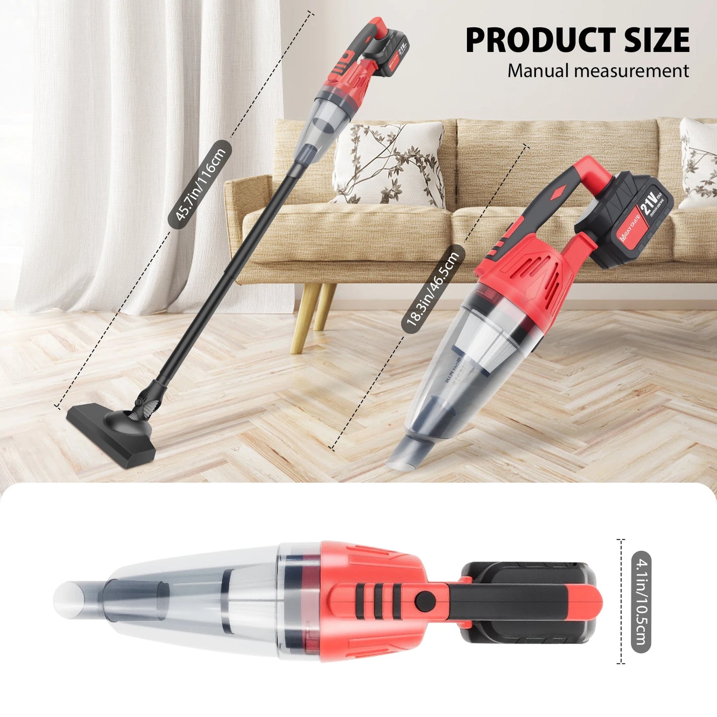 Handheld Vacuum Cleaner 2 IN 1 Home and Car