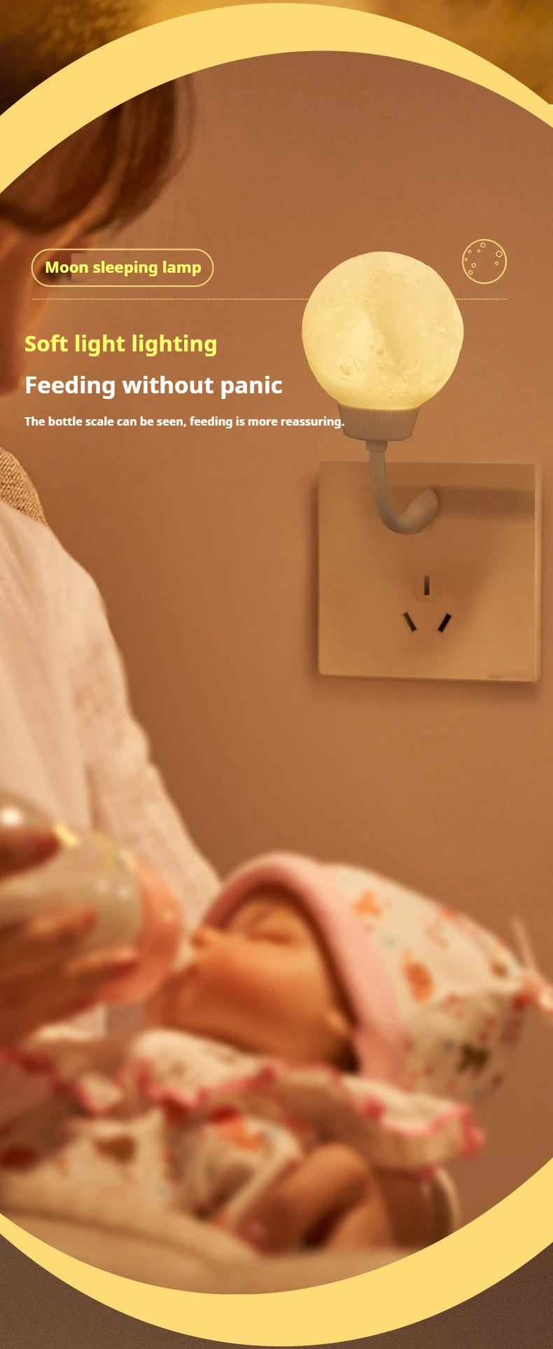 Night Light LED Lamp for Baby Kid Bedroom Decoration Bedside Lamp