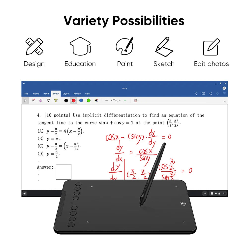 Digital Tablet Drawing Tablet for Android Windows Mac