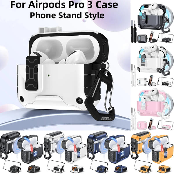 AirPods Pro 3 Phone Stand Case Cover with Cleaning Kit
