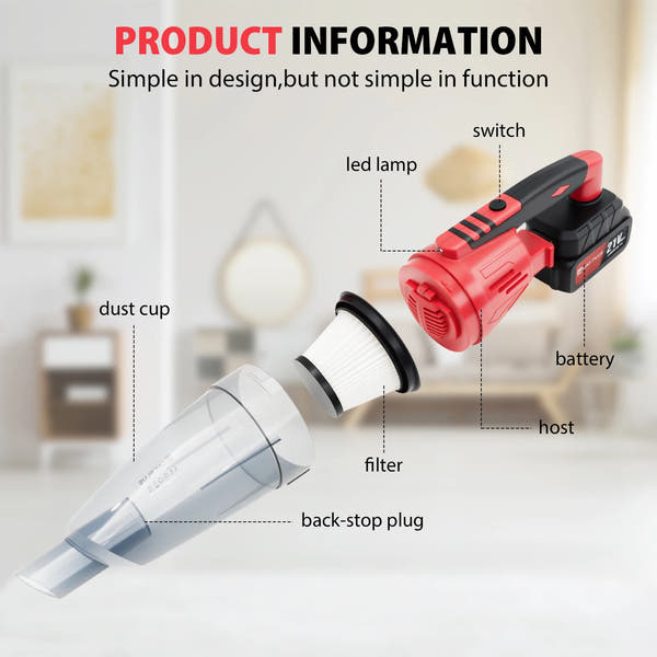 Handheld Vacuum Cleaner 2 IN 1 Home and Car