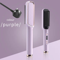 Electric Hot Comb Multifunctional Straight Hair Straightener Comb Negative Ion Anti-Scalding Styling Tool Straightening Brush