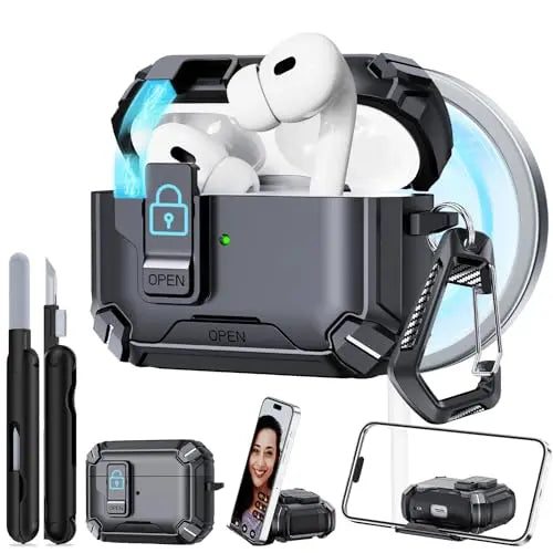 AirPods Pro 3 Phone Stand Case Cover with Cleaning Kit